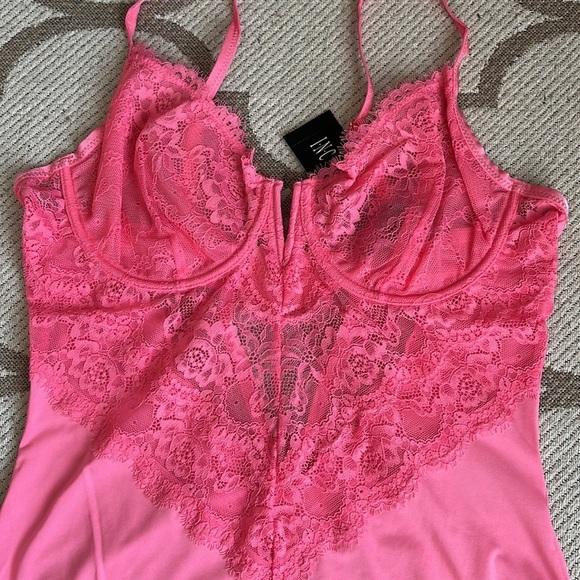 INC Micro Lace Bodysuit Created For Macy's - Picture 6 of 12